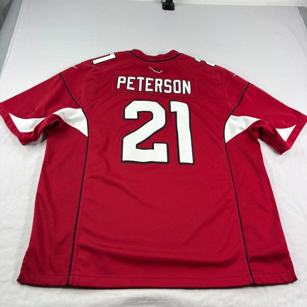 Patrick Peterson Jersey Men 2XL Red Arizona Cardinals Nike On Field Stitched NFL